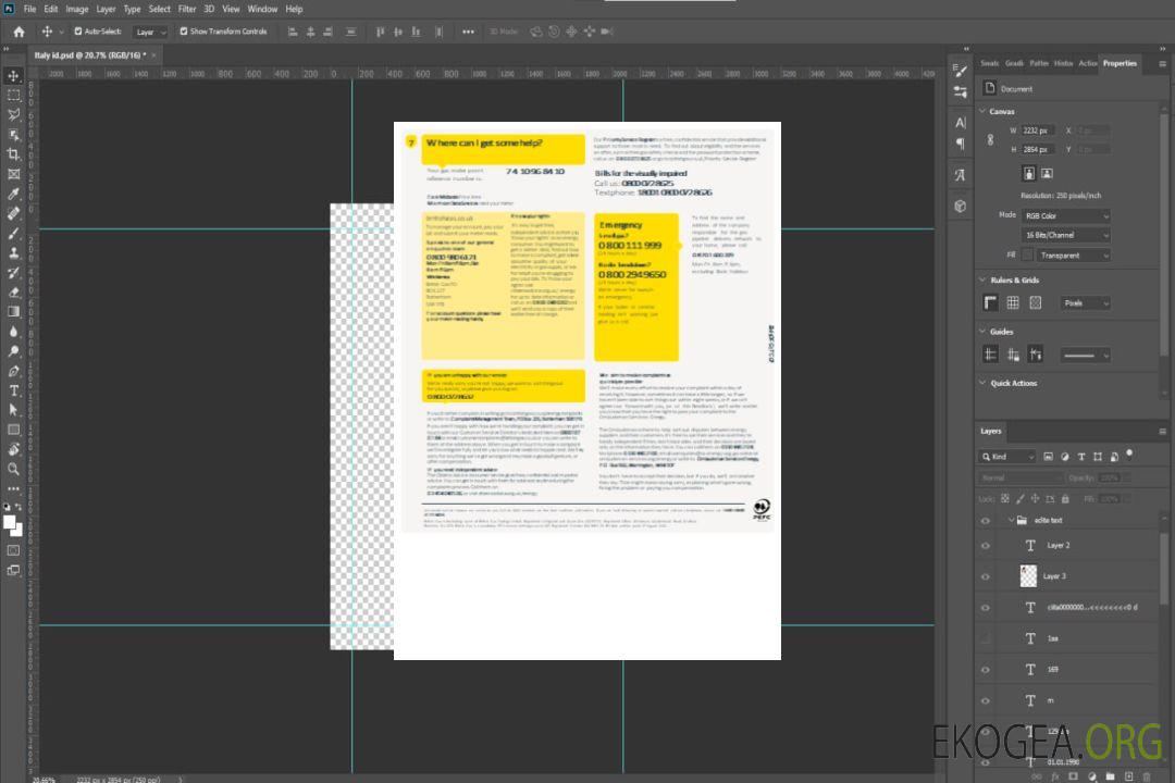 Projet de loi sur les services publics de gaz britanniques, SCR, page 4 template Projet de loi sur les services publics de gaz britanniques, SCR, page 4 template
